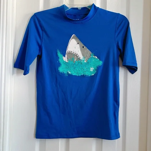 4 top bundle Fortnite 2X black Cat & Jack L 12 14 blue shark 🦈 ocean surf sport - Picture 2 of 12